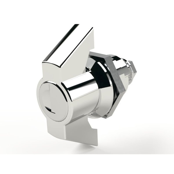 Keylocking Wingknob Door Latch Chrome